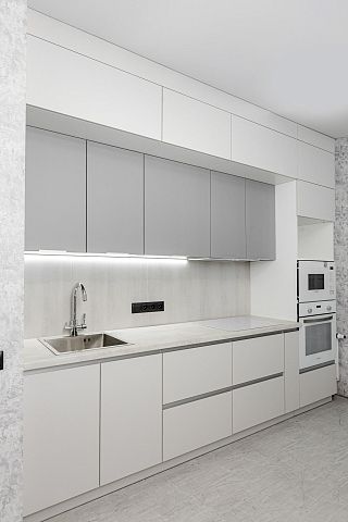Прямая кухня в стиле минимализм. Коллекция Урбан. Размер: 2800 Х 2500 мм  - 1